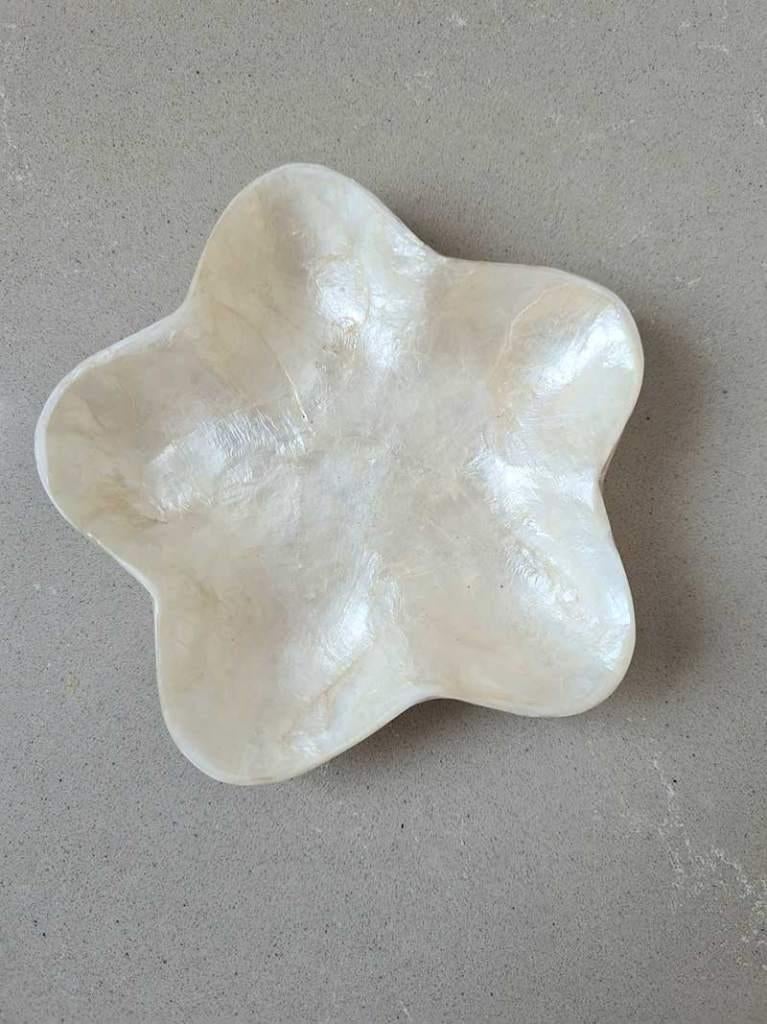 Schaaltje ster capiz wit uit Bali, Overige materialen, Schaal, Ophalen of Verzenden, Overige vormen