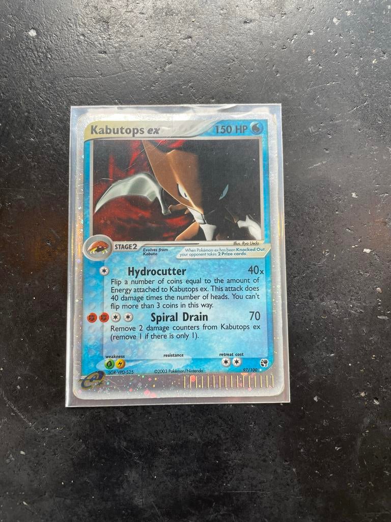 Kabutops EX Pokémon kaart, Verzenden, Gebruikt, Losse kaart, Foil