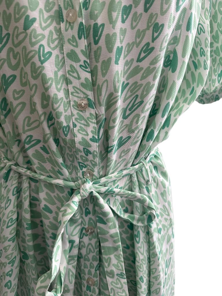 Fabienne Chapot jurk L, Ophalen of Verzenden, Zo goed als nieuw, Onder de knie, Groen