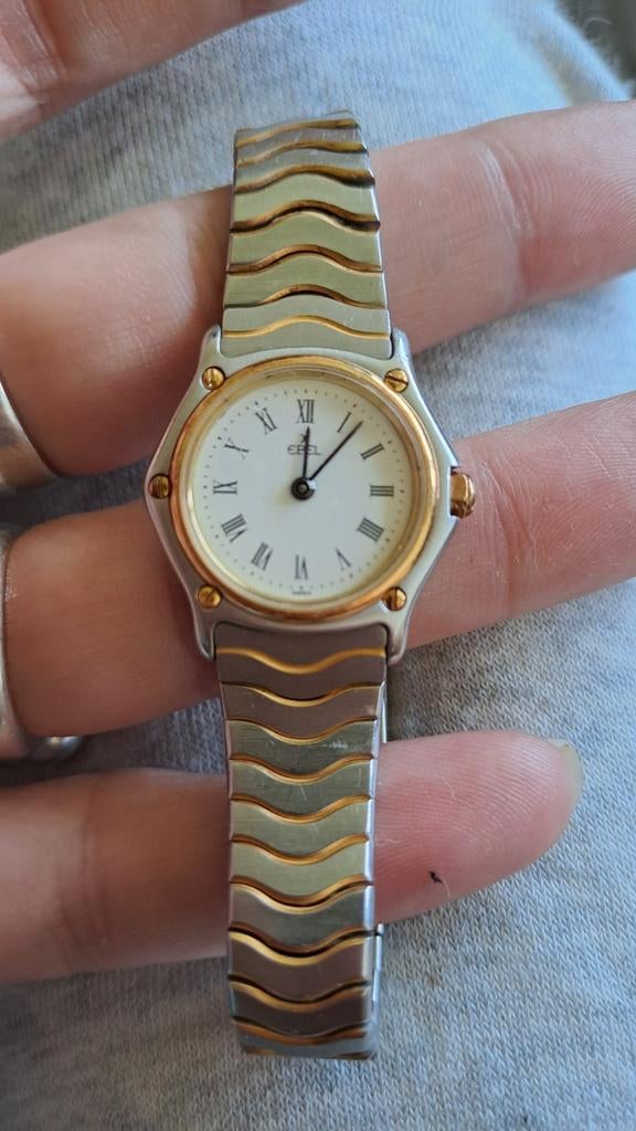 EBEL Dameshorloge 24k verguld - Klassiek & Elegant, Sieraden, Tassen en Uiterlijk, Overige merken, Gebruikt, Polshorloge, Ophalen of Verzenden