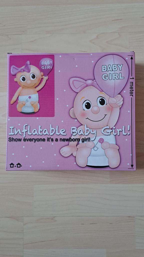 Opblaasbare Baby Meisje - 1 Meter Hoog, Ophalen of Verzenden, Nieuw, Overige typen
