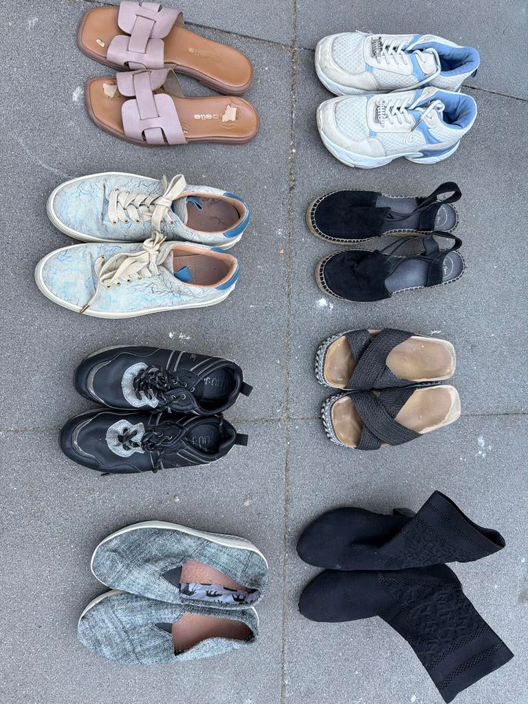 Partij schoenen: Tommy Hilfiger, Mason Garments, Nike, werks, Ophalen of Verzenden, Gedragen, Zwart, Sneakers of Gympen