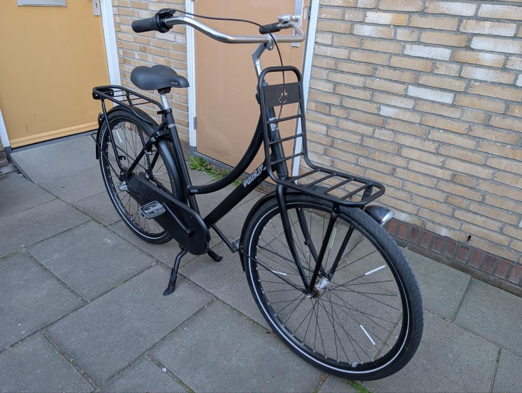 Mat zwarte Gazelle Puur met 3 versnellingen frame maat 54 cm, Fietsen en Brommers, Fietsen | Dames | Damesfietsen, Ophalen, 53 tot 56 cm