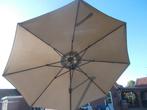 Nieuwe zweefparasol PLatinum, 3m rond, kleur licht grijs, Tuin en Terras, Parasols, Ophalen, Verstelbaar, 3 tot 4 meter, Zweefparasol