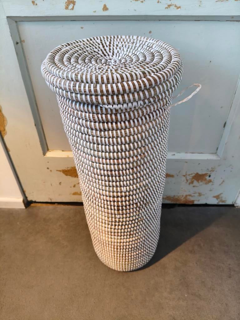 Wc-rol houder | 5 rollen | Riet | Natuurlijk, Ophalen of Verzenden, Nieuw, Wit, Overige typen