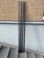 zwarte KEWLOX staanders / hoekprofielen 280 cm, Ophalen, Gebruikt