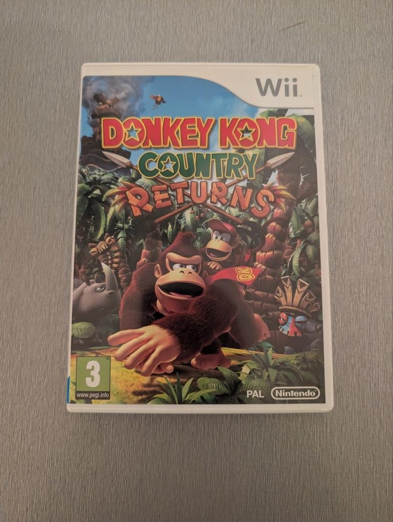 Donkey Kong Country Returns - Wii (PAL), 2 spelers, Eén computer, Ophalen of Verzenden, Zo goed als nieuw