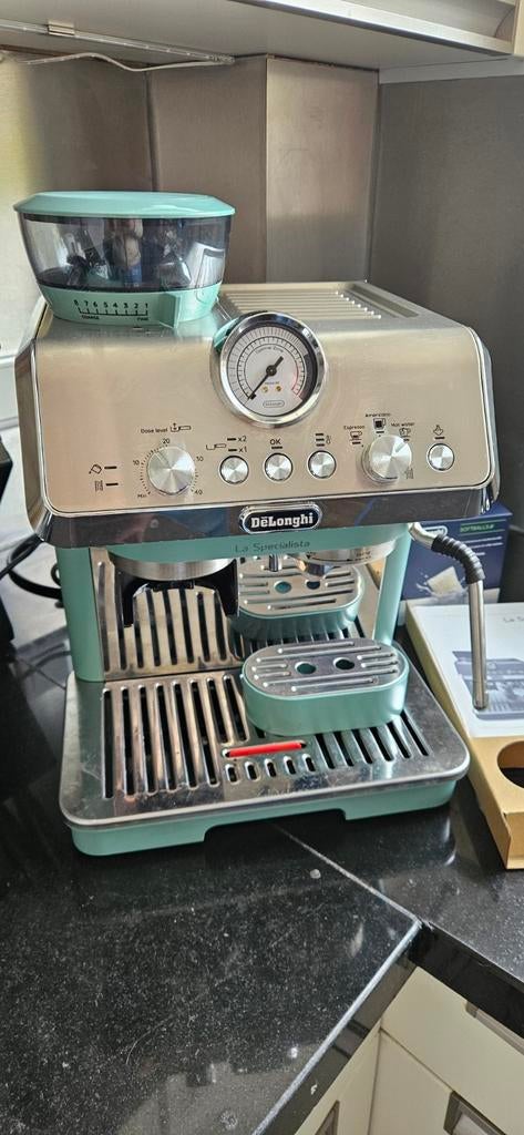 DeLonghi La Specialista Arte koffiezetapparaat mint groen, Witgoed en Apparatuur, Koffiezetapparaten, Ophalen, Zo goed als nieuw