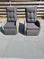 2 stoelen met verstelbare leuning en voetenbank (STORD), Tuin en Terras, Tuinsets en Loungesets, Ophalen, Zo goed als nieuw, Stoel
