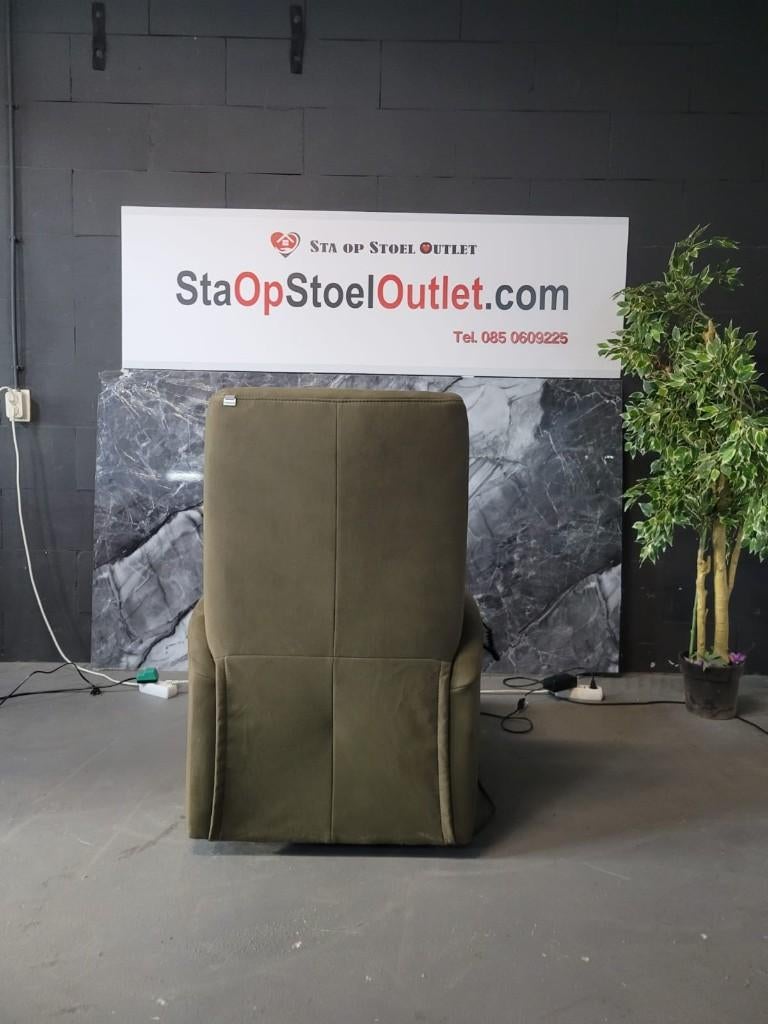 Staopstoel Hukla Groen Stof, Huis en Inrichting, Fauteuils, Minder dan 50 cm, Minder dan 75 cm, Ophalen of Verzenden, Zo goed als nieuw