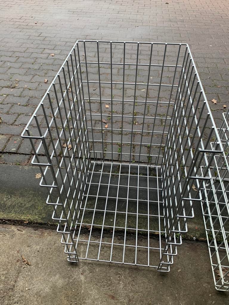 Stapelbare metalen stellingdelen, Ophalen, Gebruikt