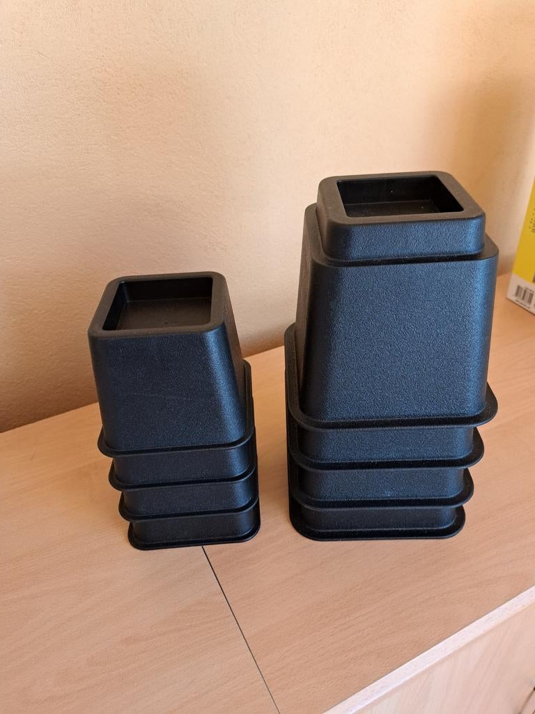 Verhogers voor meubels - 8 stuks, zwart, Ophalen of Verzenden