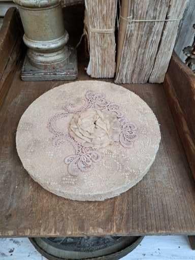 Doosje rond brocante. Doornsnee 24cm, Ophalen of Verzenden