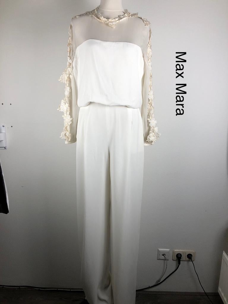 Max Mara Jumpsuit  (mt: 40) Nieuw 6,6/7776, Maat 38/40 (M), Wit, Max Mara, Max Mara