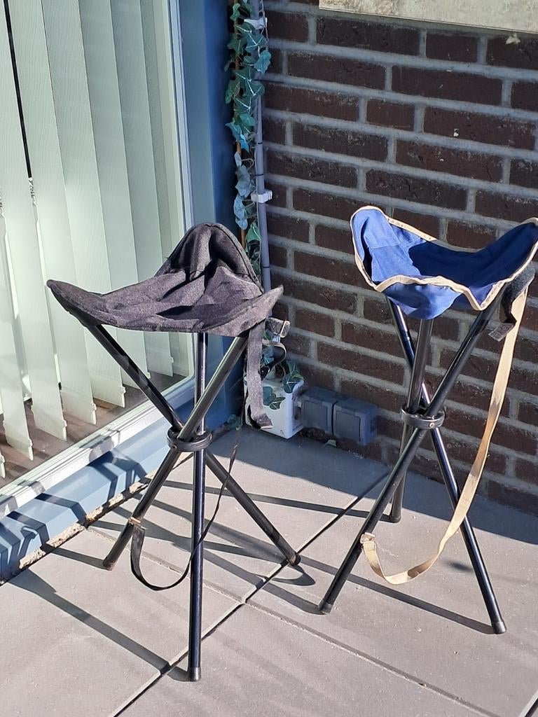 2 krukjes opklapbaar met schouderriem 55cm hoog, Ophalen, Gebruikt