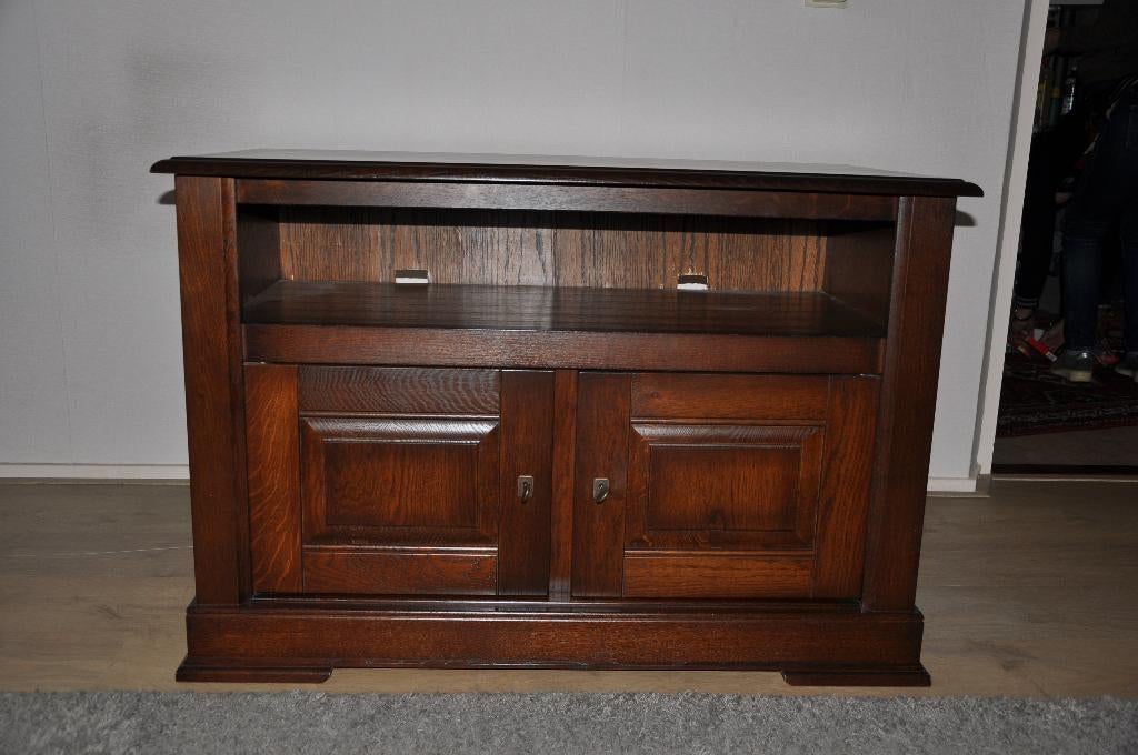 Multifunctioneel eiken kastje, Huis en Inrichting, Woonaccessoires | Krantenbakken en Lectuurbakken, Gebruikt, Ophalen