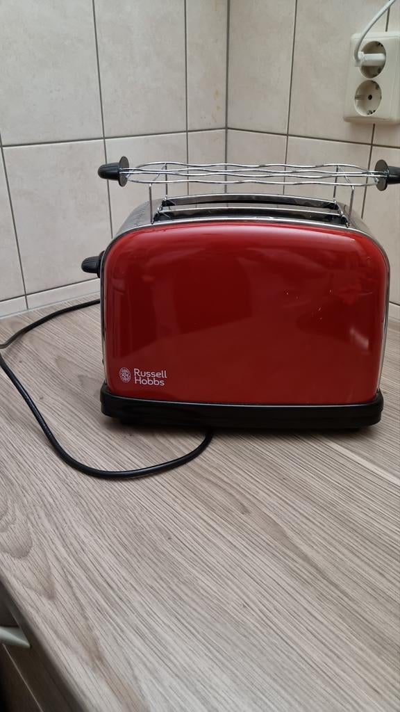 Russell Hobbs Broodrooster Rood - Zo goed als nieuw, Ophalen, Zo goed als nieuw, Uitneembare kruimellade