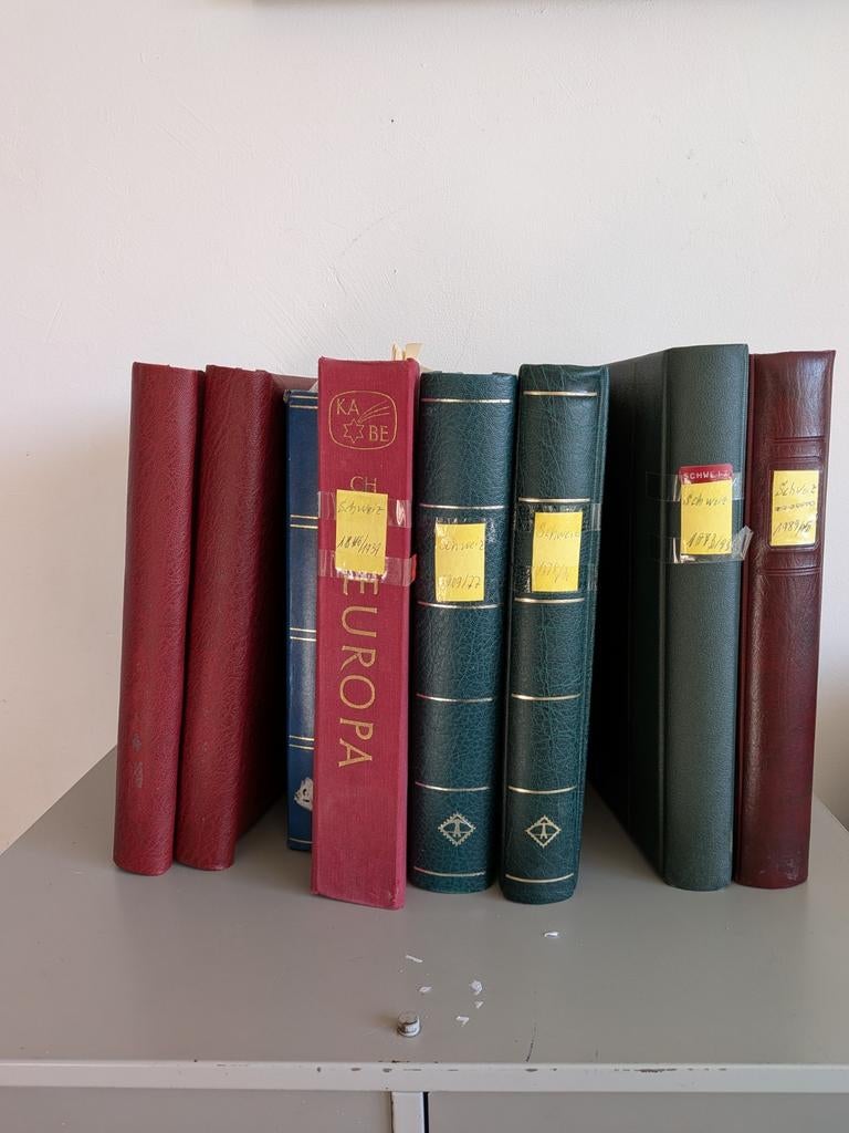 Uitgebreide collectie Zwitserland in 8 albums, Postzegels en Munten, Ophalen of Verzenden, Buitenland