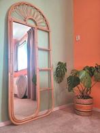 Bamboe spiegel nu 45 euro, Ophalen, Zo goed als nieuw, Minder dan 100 cm, Rechthoekig