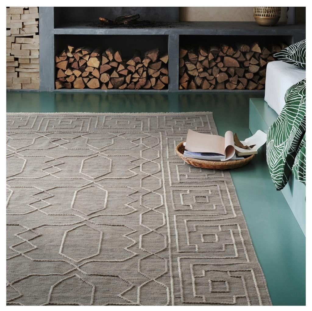 Twee nieuwe vloerkleden IKEA TÄRGRÄS zuiver wol 170X240, 150 tot 200 cm, Ophalen of Verzenden, Natuurlijke uitstraling, geometrisch