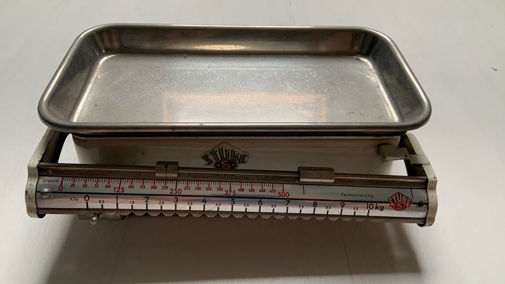 Antieke Stube weegschaal 10kg, Ophalen of Verzenden