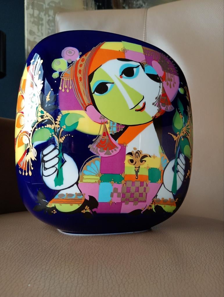 Rosenthal Studio-Linie Bjorn Wiinblad Porseleinen Vaas, Antiek en Kunst, Ophalen of Verzenden