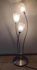 2 x Vintage Harco Loor Tulpen Tafellamp Jaren '80, Huis en Inrichting, Lampen | Tafellampen, Ophalen of Verzenden, Glas, Minder dan 50 cm