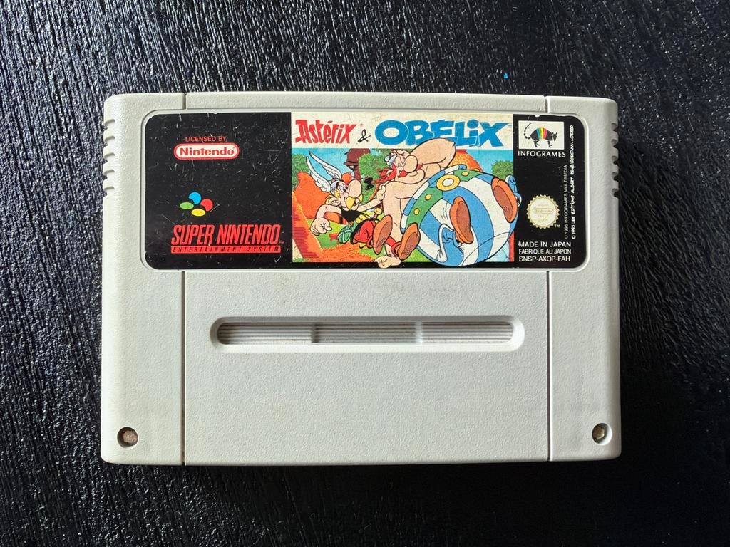 Asterix & Obelix - Super Nintendo SNES Game Cartridge, Spelcomputers en Games, Games | Nintendo Super NES, Gebruikt, 1 speler