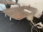 Deens ovale eettafel 240x100 massief mangohout, Ophalen, 100 tot 150 cm, Vijf personen of meer, Ovaal
