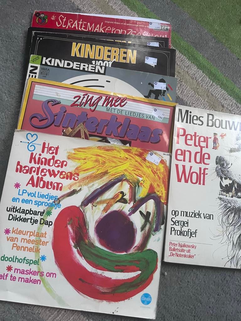 Kinder vinyl platen - Zang, Sinterklaas, Sprookjes, Cd's en Dvd's, Vinyl | Kinderen en Jeugd, Ophalen of Verzenden, Gebruikt, Muziek