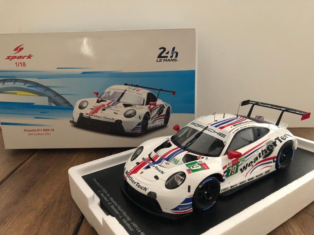 Spark Porsche 911 RSR-19 WeatherTech 24H Le Mans '21 (Nieuw), Ophalen of Verzenden, Nieuw, Auto, Overige merken
