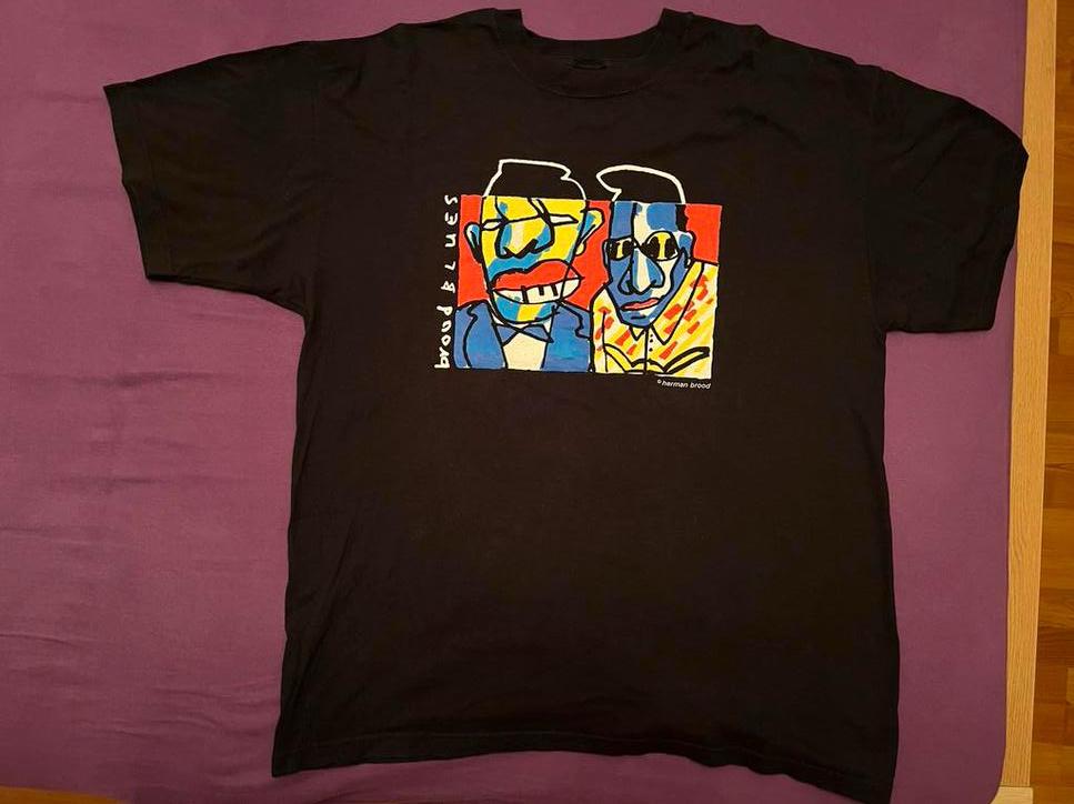 Vintage Herman Brood T-shirt XL - Brood Blues, Ophalen of Verzenden, Nieuw, Maat 56/58 (XL), Zwart