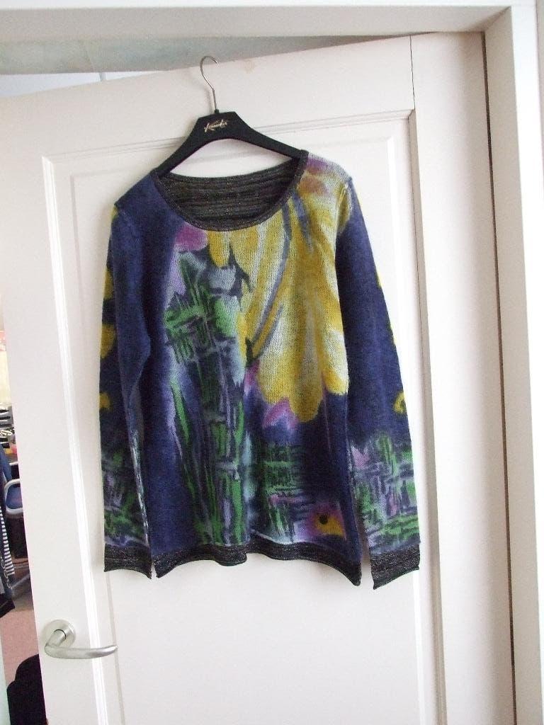 MV schitterende dubbelzijdige trui met mohair 38, Kleding | Dames, Truien en Vesten, Maat 38/40 (M), Overige kleuren, Nieuw, Ophalen of Verzenden