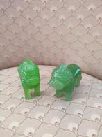Ming Dynasty Jade Glas 2 x guardians, Huis en Inrichting, Ophalen of Verzenden