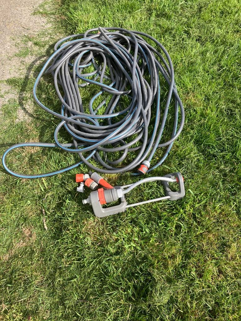 Tuinslang met sproeier, Tuin en Terras, Ophalen, Gebruikt, Tuinslang
