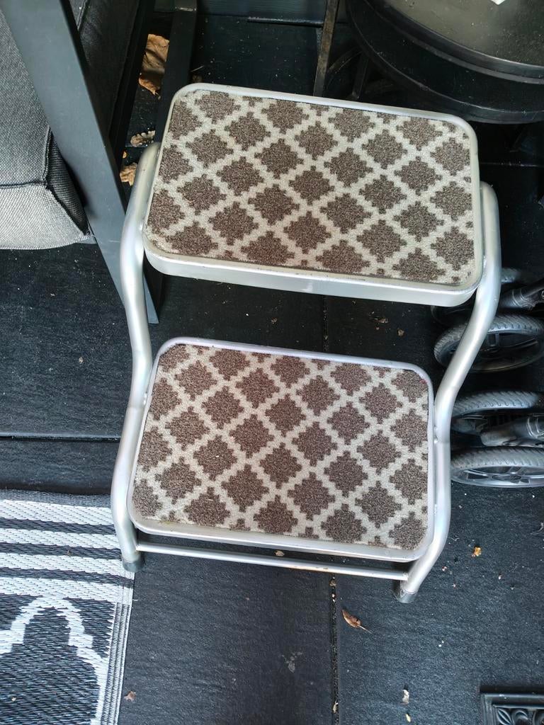 Handig opstapje met twee treden, Ophalen of Verzenden