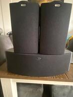 KEF iQ10 + iQ2c Speakerset - Werkt Perfect, Zo goed als nieuw, 120 watt of meer, Front, Rear of Stereo speakers, Ophalen