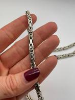 C921 Prachtige zilveren koningsketting 79,5 gram | 65 cm, Sieraden, Tassen en Uiterlijk, Kettingen, Ophalen of Verzenden, X, Zilver