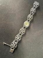 Vintage Zilveren Dameshorloge met Sierlijke Details, Overige merken, Gebruikt, Polshorloge, Overige materialen