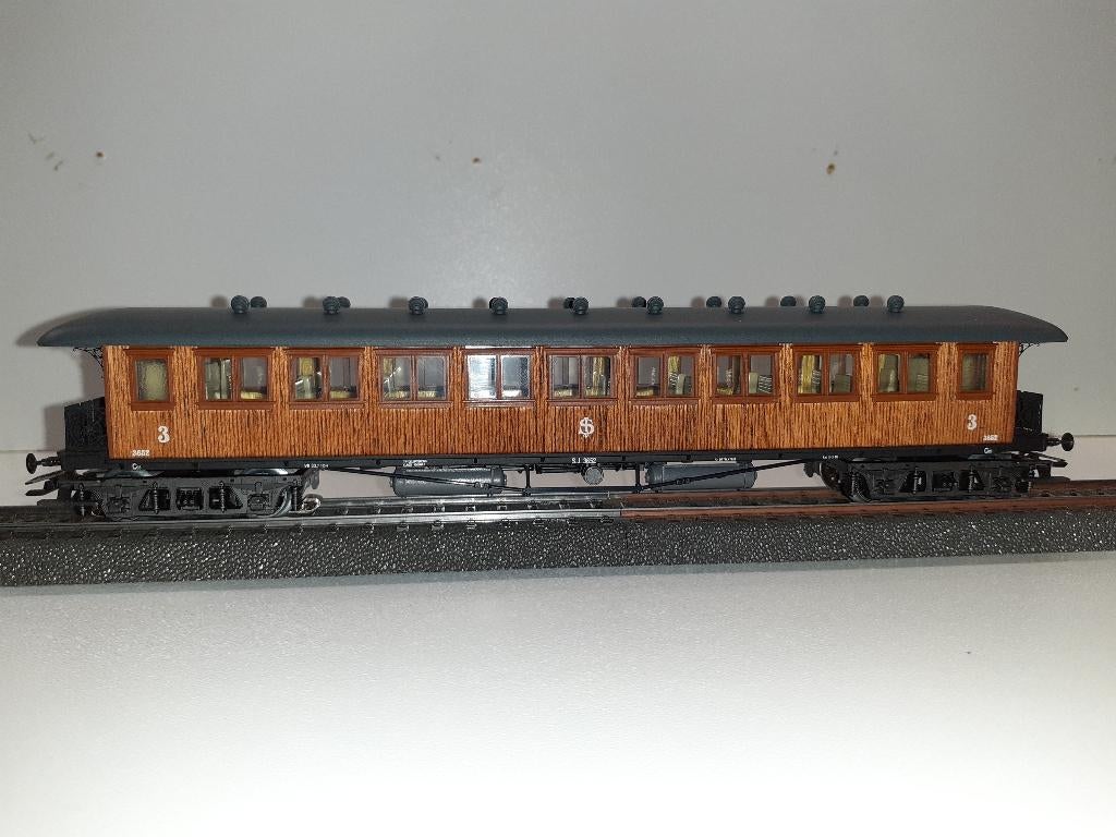 Marklin 4270 SJ houten sneltreinwagen, Wisselstroom, Gebruikt, Wagon, Ophalen of Verzenden