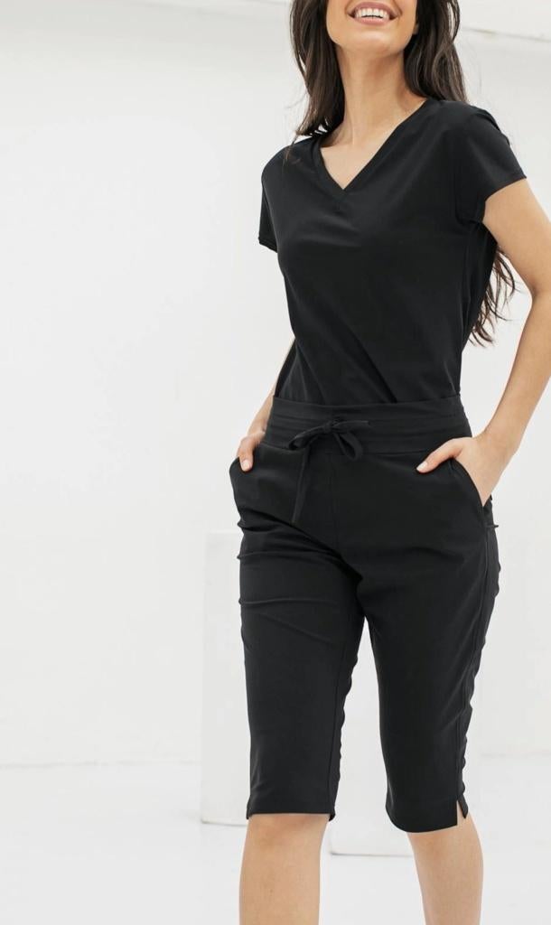 Capri broek travelstof Studio Anneloes S 36 kniebroek, Studio Anneloes, Zwart, Ophalen of Verzenden, Driekwart