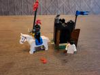 Lego Castle 6034 Zwarte Ridder met Paard en Poort - Compleet, Ophalen of Verzenden, Gebruikt, Complete set, Lego
