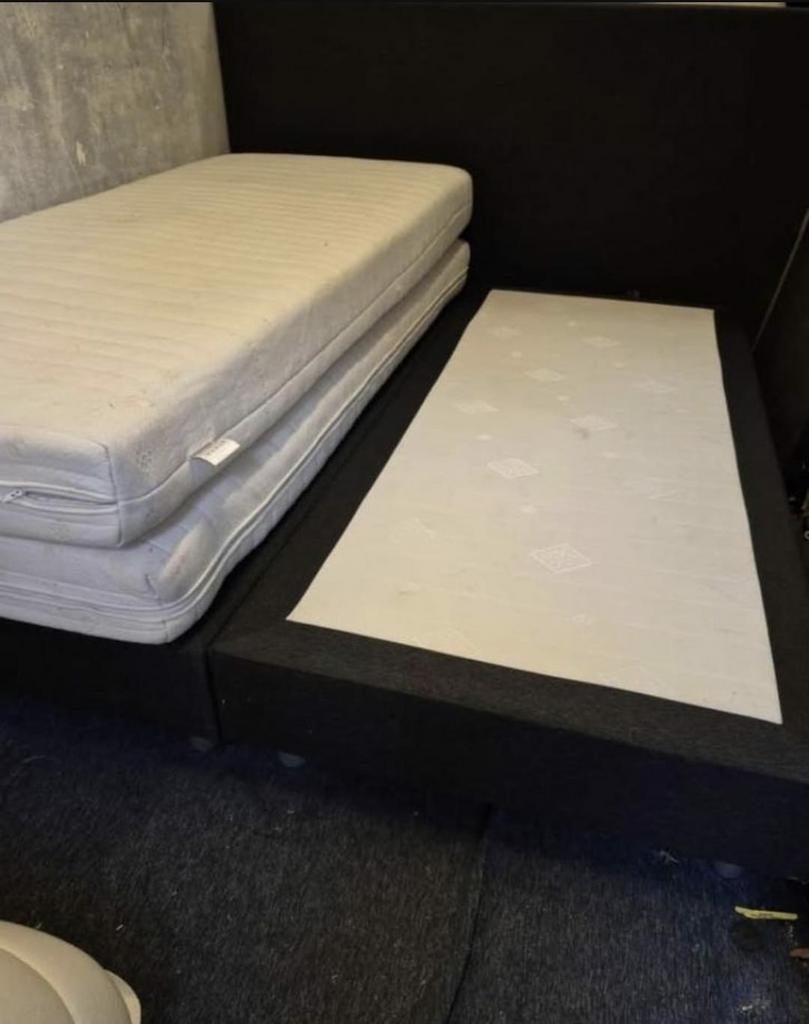 Bezorging is mogelijk 180x200 complete boxspring bed, Ophalen of Verzenden, Zo goed als nieuw, Tweepersoons, 180 cm