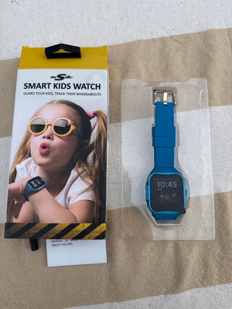 Mr. Safe Smart Kids Watch - Blauw GPS Horloge voor Kinderen, Sieraden, Tassen en Uiterlijk, Horloges | Kinderen, Ophalen of Verzenden