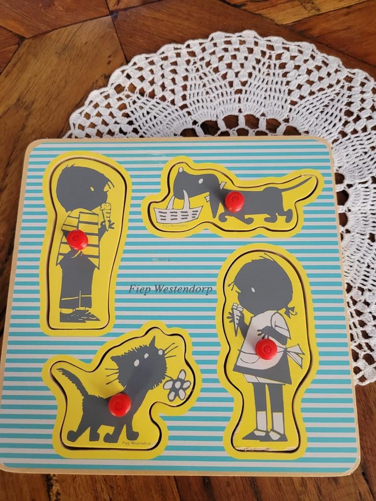 Lief houten puzzeltje Jip en Jan, Ophalen of Verzenden, Nieuw