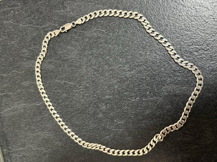 Zilvere ketting (925), Sieraden, Tassen en Uiterlijk, Kettingen, Zo goed als nieuw, Zilver, Zilver, Ophalen