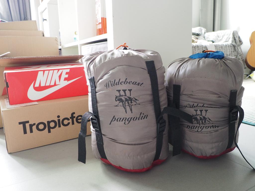 2x Wildebeast Pangolin Slaapzakken, Ophalen, Zo goed als nieuw