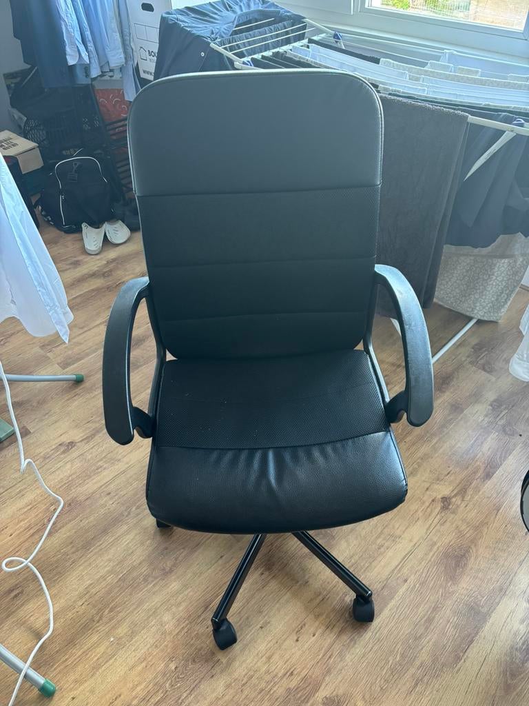 Bureaustoel, Ophalen, Gebruikt, Zwart, Bureaustoel