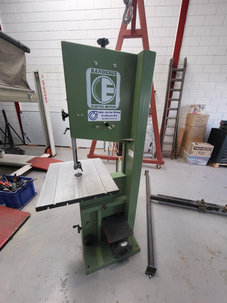 Elektra Beckum Bandsage BAS 450 W met 8 extra zaagbladen, Elektra Beckum, Gebruikt, 70 mm of meer, Ophalen of Verzenden
