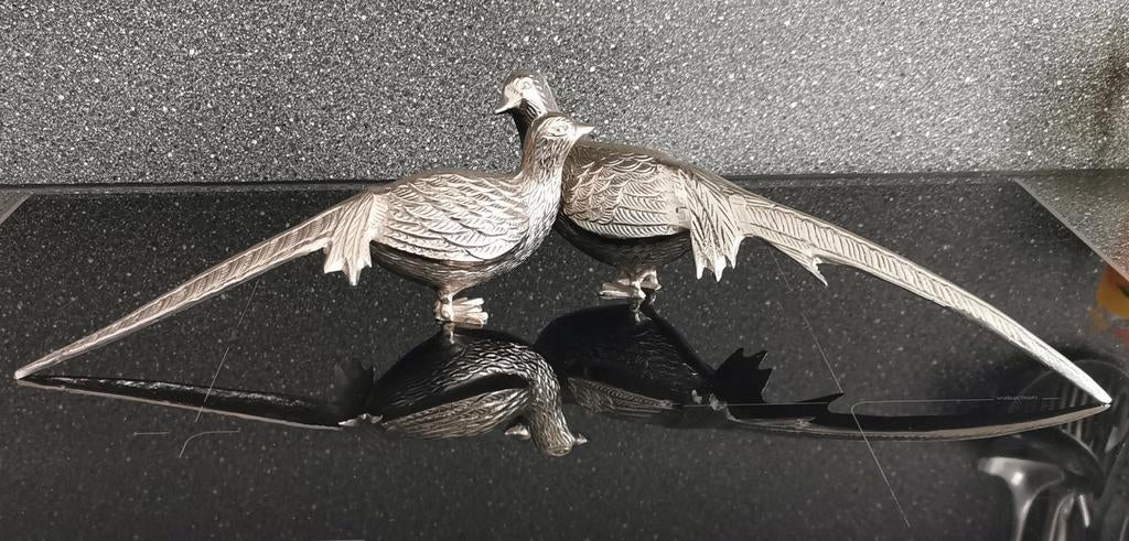 Vintage Fazantenpaar - Decoratieve Beelden, Ophalen of Verzenden